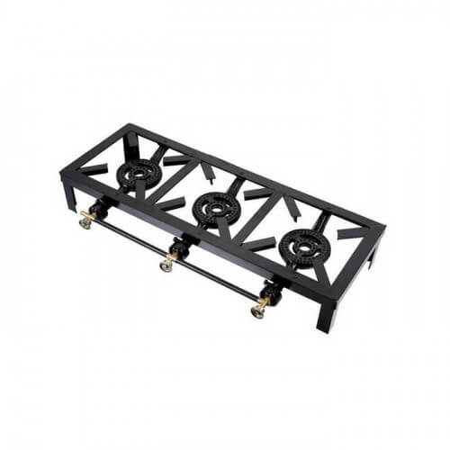 3 Plate Burner Gas Cooker - Portable High-Efficiency Gas Stove