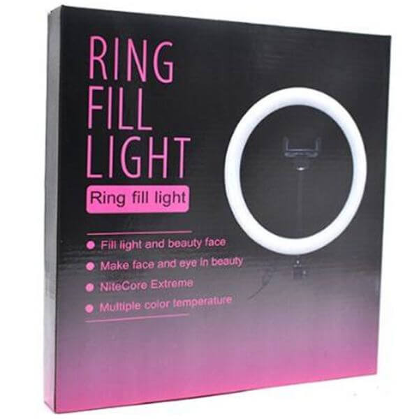 10-Inch LED Ring Light with Adjustable Phone Holder