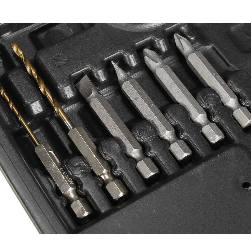 4.8V Cordless Screwdriver Drill Set - 45 Pieces