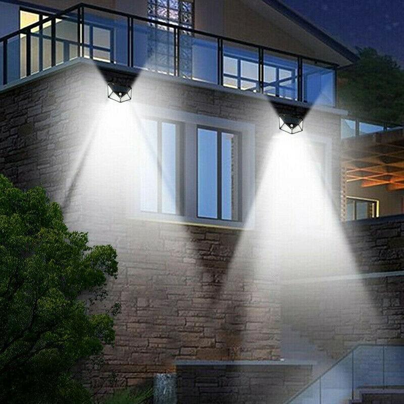 100 LED Solar Sensor Wall Light