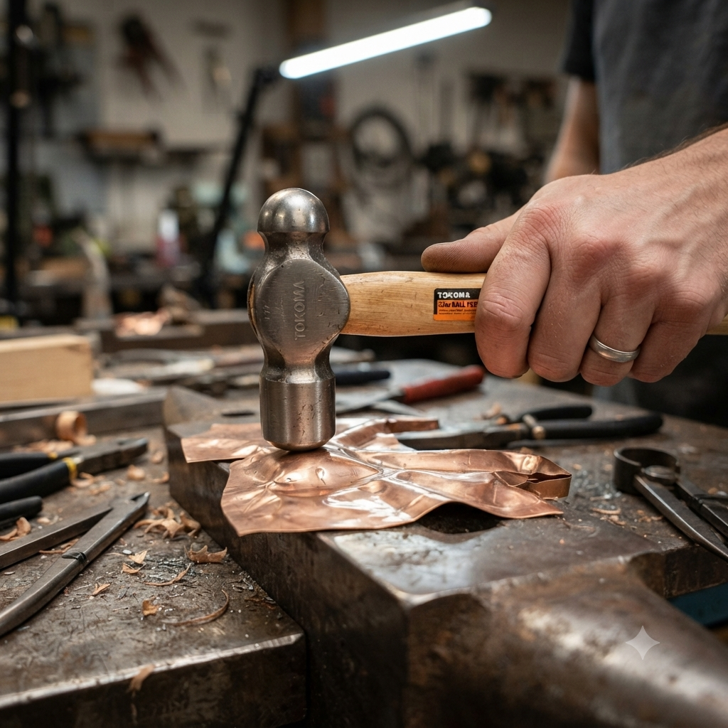 Ball Peen Hammer with Wooden Handle