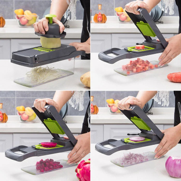 Lani Enterprise 14-in-1 Multifunctional Vegetable Chopper & Slicer Set