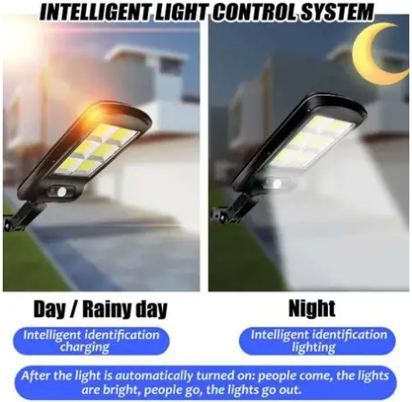 60W sensor solar light with remote outdoor