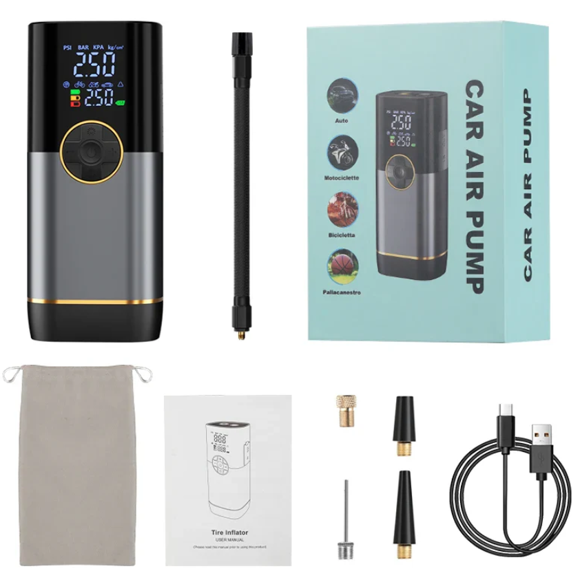 Dual-Screen Portable Air Compressor