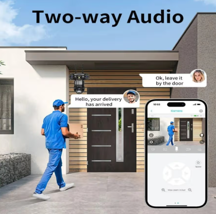 Outdoor IP security camera with WiFi