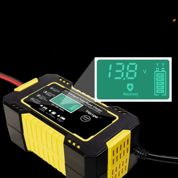 Fully Automatic Car Battery Charger with LCD Display - 12V/24V