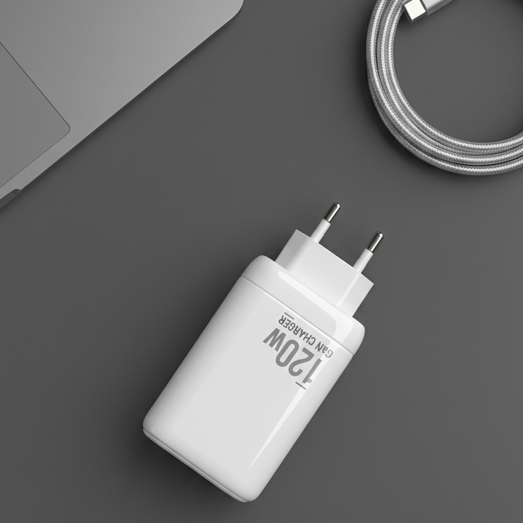 120W Fast Charge Adaptor - USB & Dual Type-C Triple Port Charger