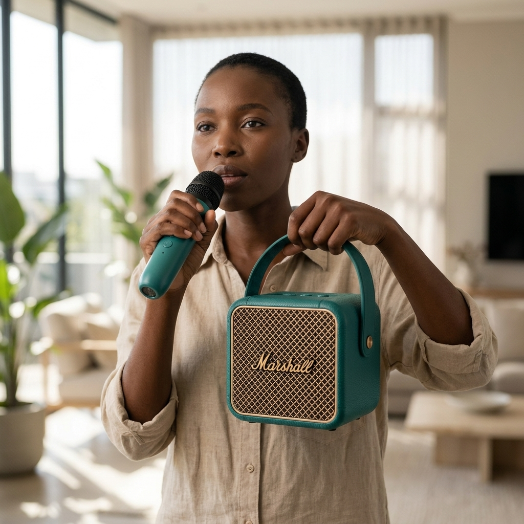 Mini Karaoke Amplifier with Microphones