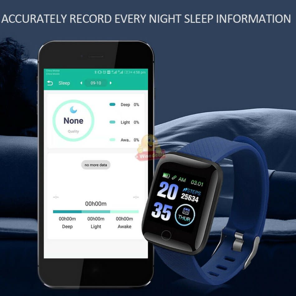 Bluetooth Fitness/Heart Rate Smart Watch