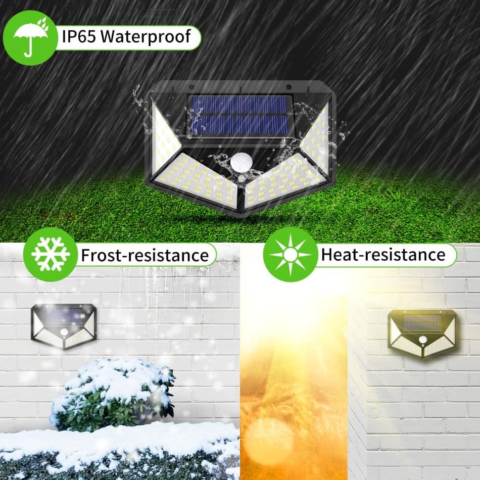 2 x Solar Sensor Wall Lights