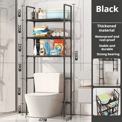 Over-The-Toilet Bathroom Storage Rack - Space Saving Organizer