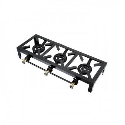 3 Plate Burner Gas Cooker - Portable High-Efficiency Gas Stove