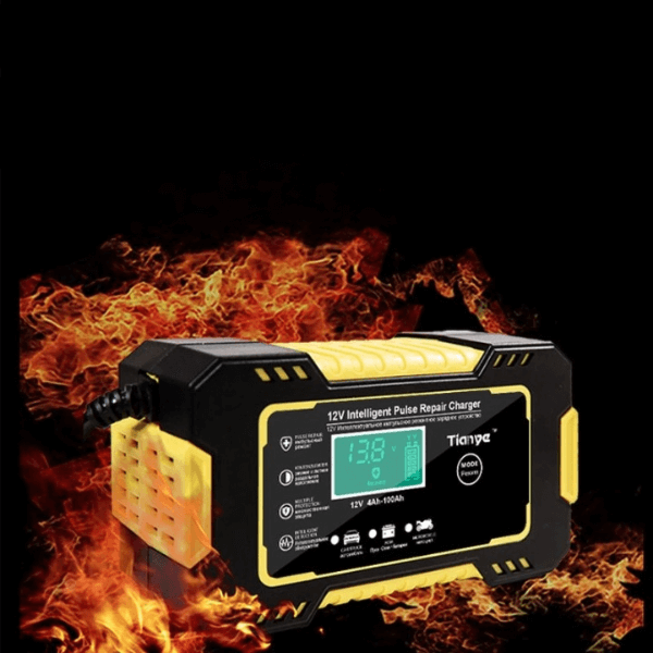 Fully Automatic Car Battery Charger with LCD Display - 12V/24V