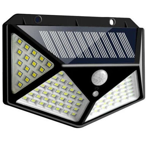 100 LED Solar Sensor Wall Light