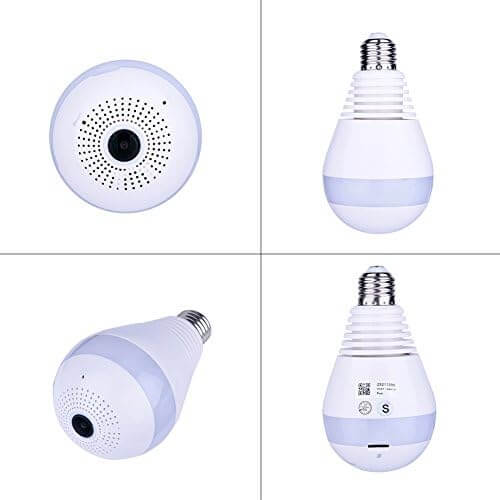 360Â° Panoramic IP Camera Light Bulb - Wireless Home Security