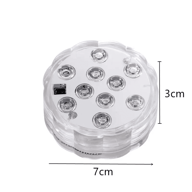 2-Pack Waterproof Submersible LED Lights with Remote Control