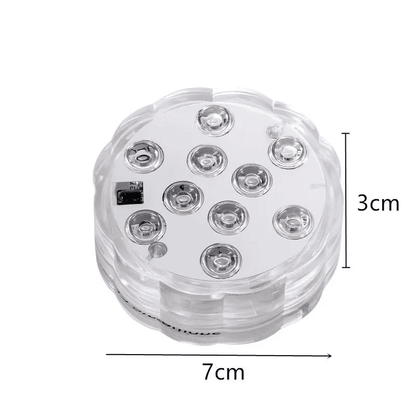 2-Pack Waterproof Submersible LED Lights with Remote Control