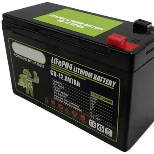 12V 7Ah LiFePO4 Lithium Battery with Built-in Battery Management System