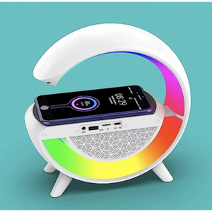Lamp with Built-in Speaker and Wireless Charger