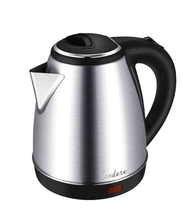 2L Silver Stainless Steel Electric Kettle - Fast Boiling