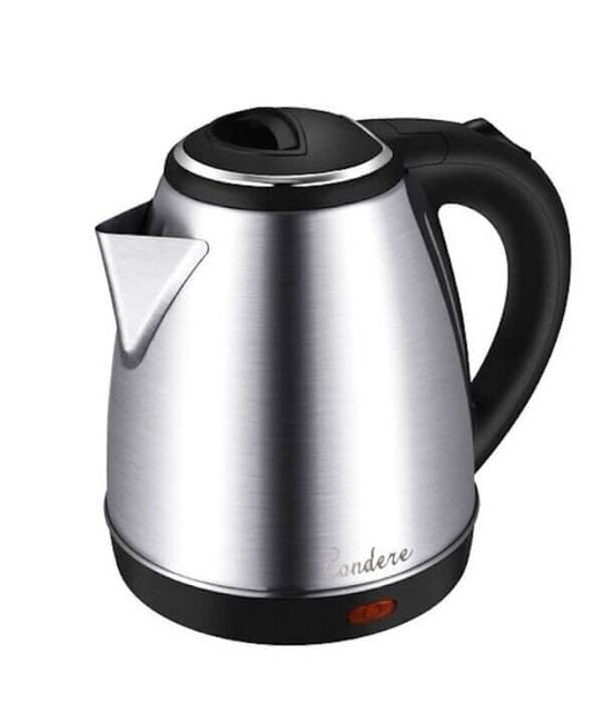 2L Silver Stainless Steel Electric Kettle - Fast Boiling