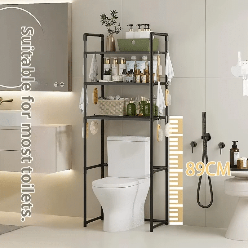 Over-The-Toilet Bathroom Storage Rack - Space Saving Organizer