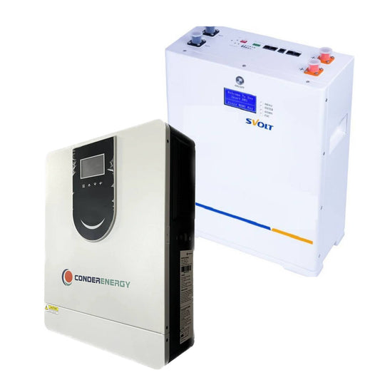 Conderenergy Inverter and SVolt Lithium Battery