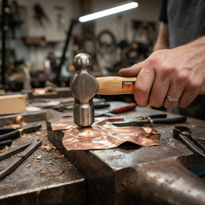 Ball Peen Hammer with Wooden Handle