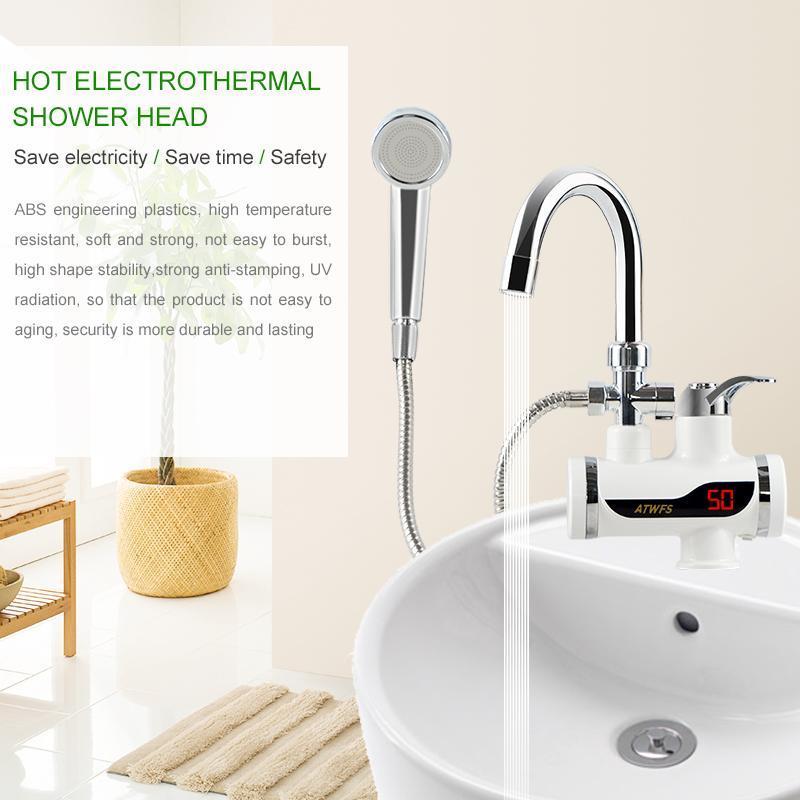 Electric Heating Water Faucet With Shower Head