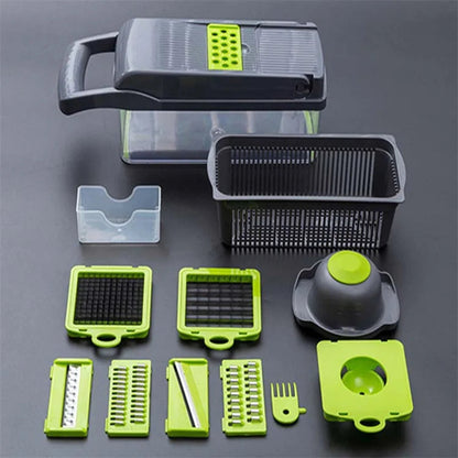 Lani Enterprise 14-in-1 Multifunctional Vegetable Chopper & Slicer Set