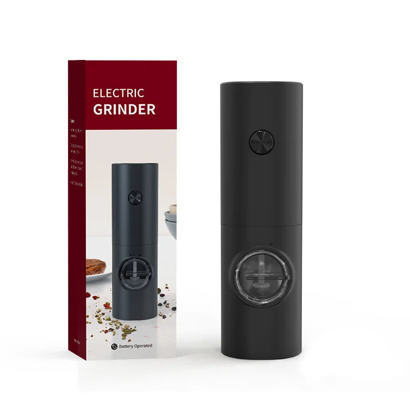Electric Salt & Pepper Grinder Set - Adjustable Coarseness