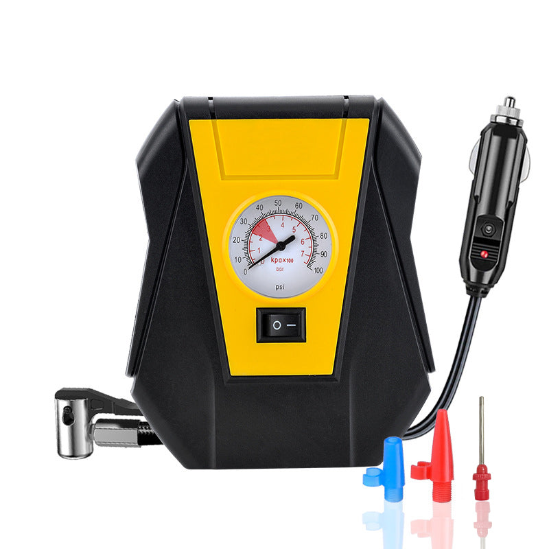 Portable 12V Car Tire Inflator - Compact Air Compressor