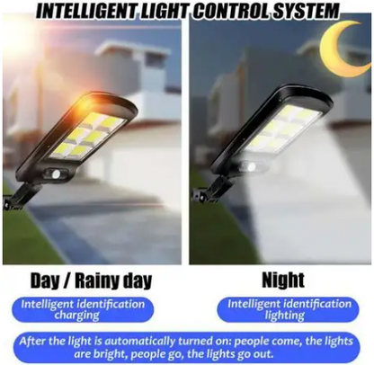 60W sensor solar light with remote outdoor