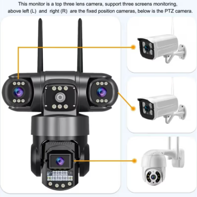 Outdoor IP security camera with WiFi
