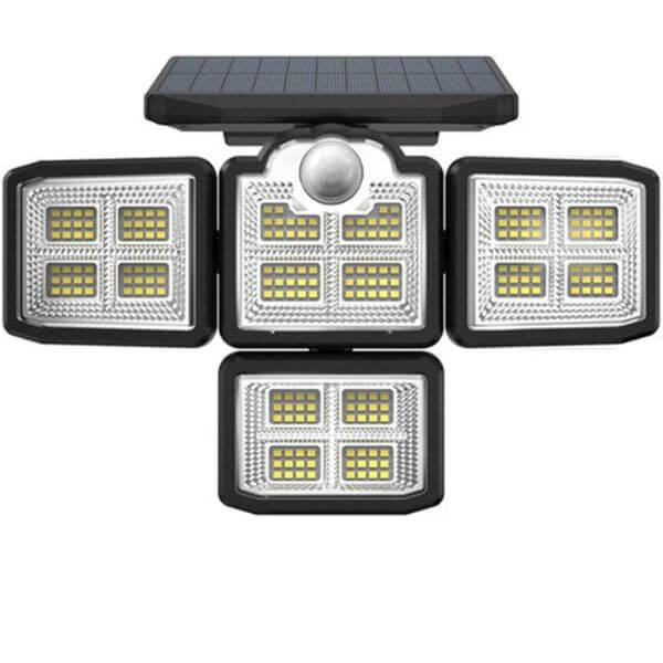 4-Head Outdoor Solar Motion Sensor Light