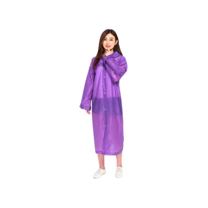 Reusable Waterproof Raincoat with Hood