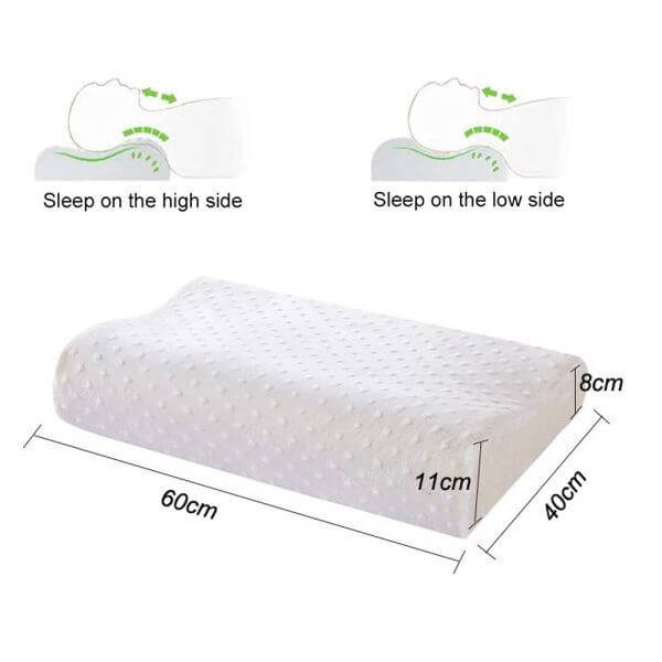 Latex Neck Pillow - Orthopedic Support for Comfortable Sleep