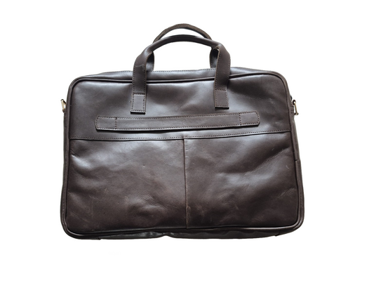 Brown Leather Laptop Bag