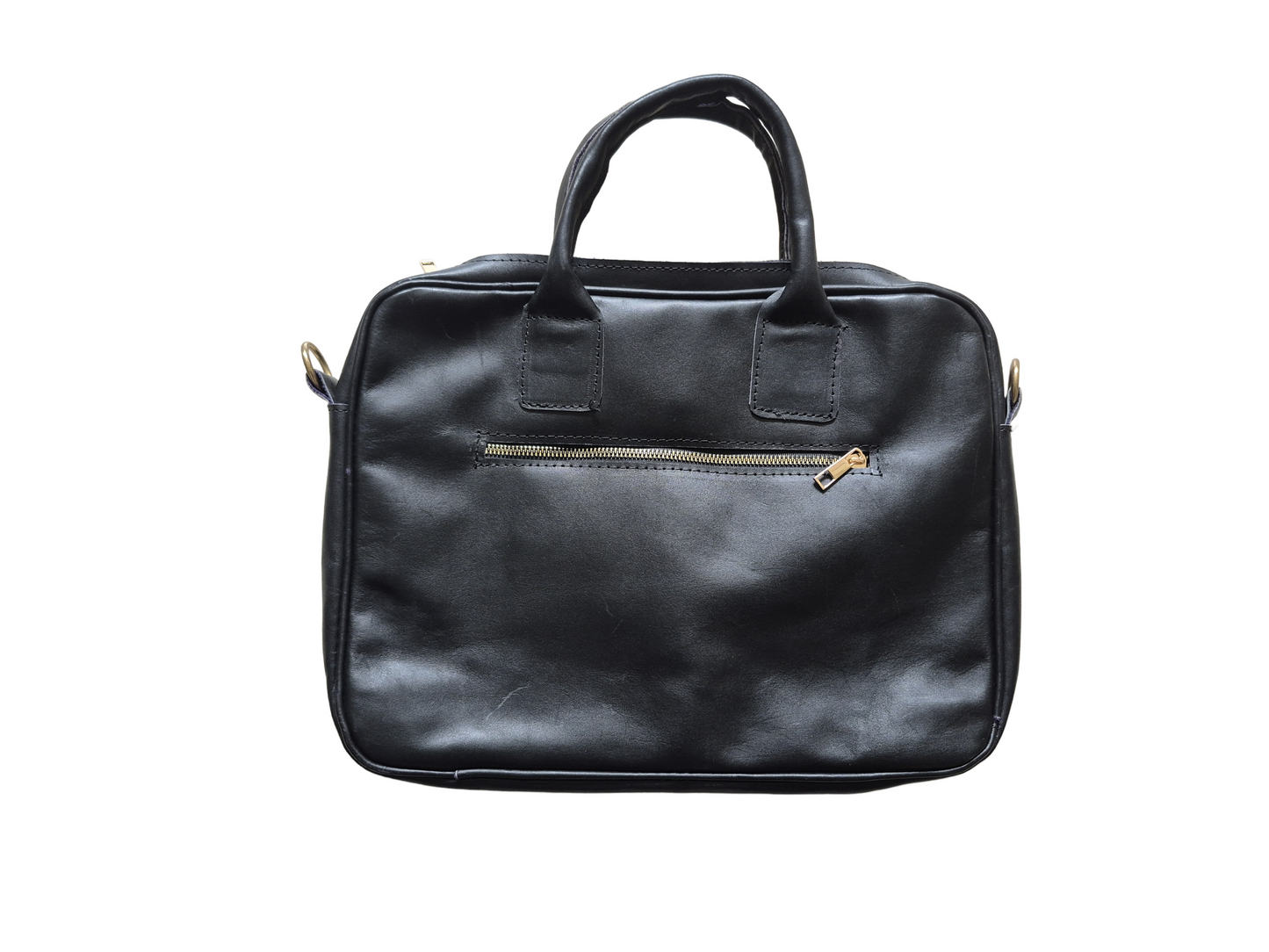 Classic Black Leather Bag