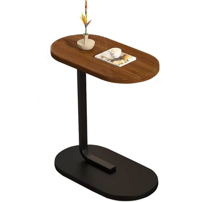 C-Shaped Portable Side Table - Space Saving Sofa Table