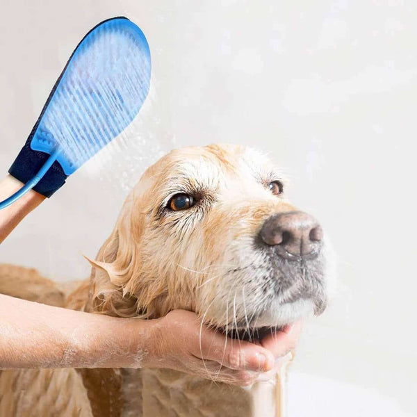 Deep Cleaning Pet Grooming Glove with Hose