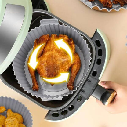 6-Piece Reusable Silicone Air Fryer Liner Set