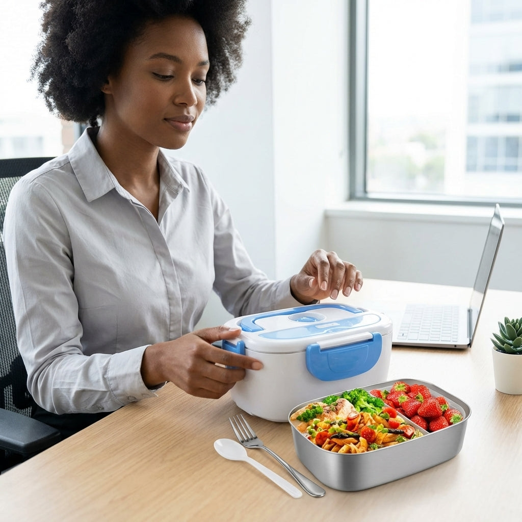 Portable Electric Heating Lunch Box - Warm Meals On-The-Go