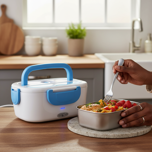 Portable Electric Lunch Box - Self-Heating Food Warmer & Container