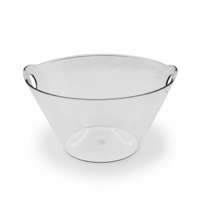 Clear Plastic Party Ice Bucket - Portable Beverage & Wine Chiller