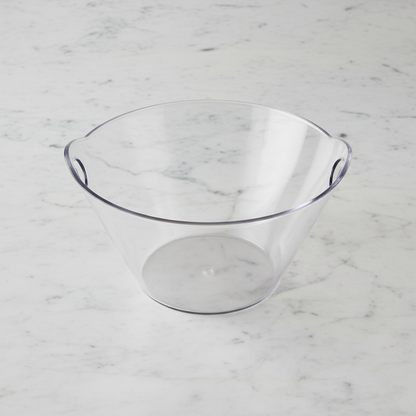 Clear Plastic Party Ice Bucket - Portable Beverage & Wine Chiller