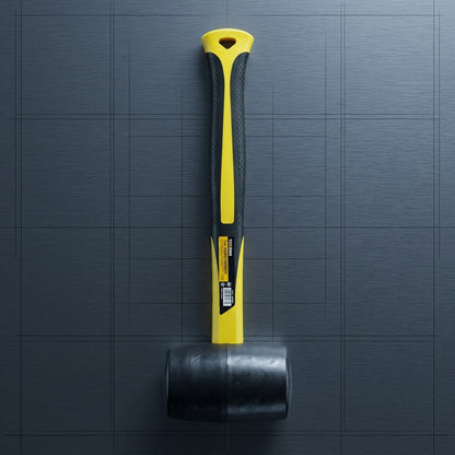Heavy Duty Rubber Mallet with Fiberglass Handle