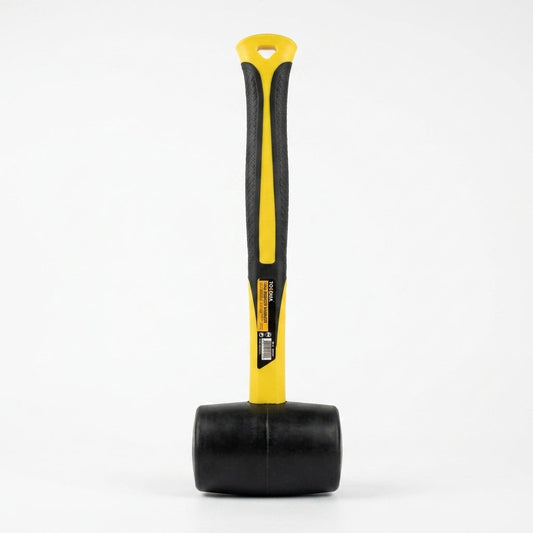 Heavy Duty Rubber Mallet with Fiberglass Handle