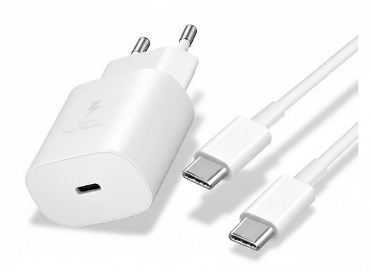 25W USB-C Fast Charger with Cable | Android & Samsung Compatible