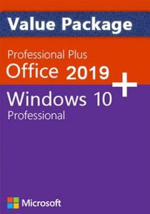 Office Professional  2019 and Windows 10 Professional